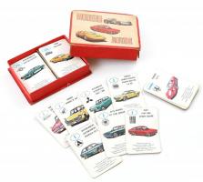 Auto kvartett régi autós játék kártya eredeti dobozában