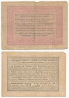 1848. 1Ft "n. qj." + 5Ft vörösesbarnás nyomattal "YL. k. 29249" T:III- beszakadá...