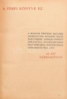 1930 Az Est hámaskönyve I. a férfi könyve. Korabeli félbőr kötésben.