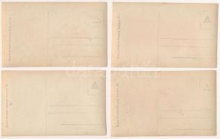 1916 IV. Károly király és Zita királyné koronázása Budapesten. Révész és Biró - 11 db szép állapotú ...