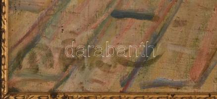 Márk Lajos (1867-1940): Elegáns hölgy portréja. Olaj, vászon, jelzett, fakeretben, 81,5×65 cm