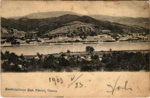 1903 Orsova, látkép. Kick Nándor kiadása / general view (fl)