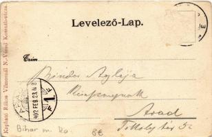 1902 Nagyvárad, Oradea; Szigligeti színház. Rákos Vilmos kiadása / theatre (ázott sarok / wet corner...