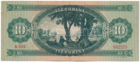 1947. 10Ft "A 568 082225" T:III / Hungary 1947. 10 Forint "A 568 082225" C:F 
A...