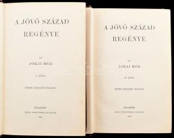 Jókai Mór: A jövő század regénye I-II. köt.Jókai Mór összes művei LII-LIII. köt. Bp., 1896., Révai. Kiadói aranyozott egészvászon-kötés, Gottermayer-kötés, kopással