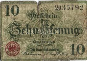 Német Birodalom/Császárság/Osnabrück 1917.5.1. 10Pf (2x) T:III,IV