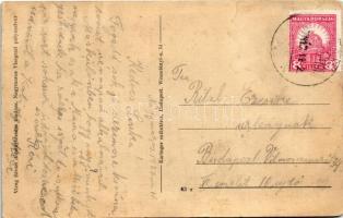 1927 Nagymaros-Visegrád, pályaudvar, vasútállomás, gőzmozdony