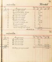 1905 Kállai Sándor és társai budapesti vegyeskereskedésének köyvelési és kereskedelmi dokumentumai n...