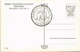 1940 Marosvásárhely, Targu Mures; bevonulás, cukrászda, A Mező Csávási Turul harcosok táblája, horog...