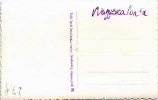 1940 Nagyszalonta, Salonta; Országzászló avatás, magyar lobogó angyalos címerrel / Hungarian Flag in...