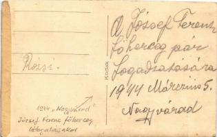 1944 Nagyvárad, Oradea; Előkelő hölgy József Ferenc főherceg látogatásakor / lady during the visit o...