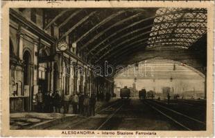 1921 Alessandria, Interno Stazione Ferroviaria / railway station interior (EK)