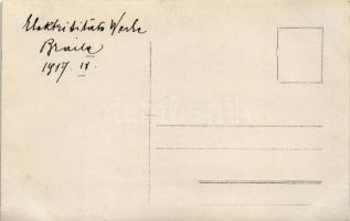 1917 Braila, Elekträtitätswerke / electricity works, power plant interior. photo