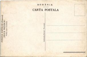 Poiana Tapului, Zamora (Busteni), Villa Nutzica vedere spre Caraiman. E. Marvan