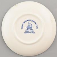 Angol Wedgwood poháralátét 4 db, jelzett, mázrepedésekkel. d:10,5cm