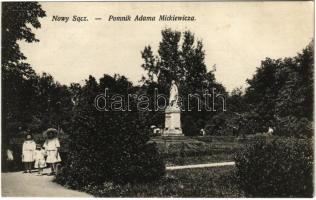 Nowy Sacz, Nowego Sacza, Neu Sandez, Újszandec; Pomnik Adama Mickiewicza / statue