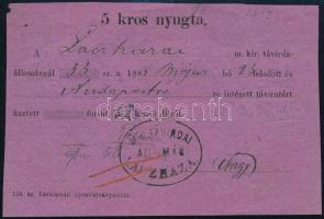 1888 Távírda nyugta