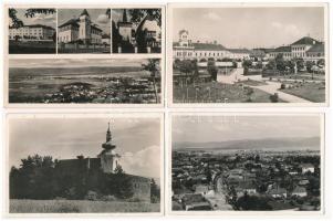 Sepsiszentgyörgy, Sfantu Gheorghe; - 4 db RÉGI város képeslap / 4 pre-1945 town-view postcards