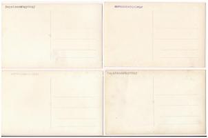 Sepsiszentgyörgy, Sfantu Gheorghe; - 4 db RÉGI fotólap / 4 pre-1945 photo postcards