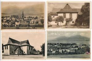 Késmárk, Kezmarok; - 4 db RÉGI város képeslap / 4 pre-1945 town-view postcards