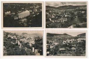 Selmecbánya, Banská Stiavnica; - 4 db RÉGI város képeslap / 4 pre-1945 town-view postcards