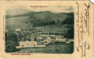 1901 Stósz, Stoósz, Stós; Wlaszlovits-féle késgyár. Wlaszlovits Gusztáv kiadása 1053. / knife factory (EM)