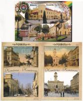 7 db MODERN város képeslap: Komárom / 7 MODERN town-view postcards: Komárno