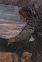 Tipary Dezső (1887-1967): Hazafelé. Olaj, vászon, jelezve jobbra lent. Reprodukálva: Tipary Dezső él...