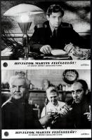 cca 1967 ,,Hívjátok Martin felügyelőt" című csehszlovák film jelenetei és szereplői, 13 db vint...