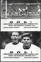 cca 1967 ,,Gól! - labdarúgó világbajnokság, London, 1966" című amerikai film jelenetei és szere...