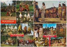 10 db MODERN motívum képeslap: indiános filmek / 10 MODERN motive postcards: movies with Native Americans