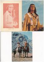 10 db MODERN motívum képeslap: indiános filmek / 10 MODERN motive postcards: movies with Native Amer...
