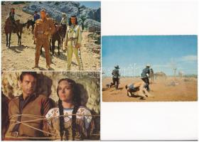10 db MODERN motívum képeslap: indiános filmek / 10 MODERN motive postcards: movies with Native Amer...