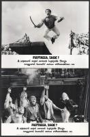 1963 ,,Folytassa Jack című angol film jelenetei és szereplői, 13 db vintage produkciós filmfotó, a film illusztrált magyar plakátját külön tételben ld. a plakátok között, 18x24 cm