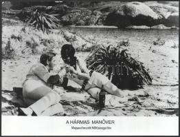 1969 ,,A hármas manőver" című NDK film jelenetei és szereplői, 9 db vintage produkciós filmfotó...