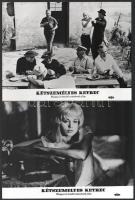 1968 ,,Kétszemélyes ketrec" című csehszlovák film jelenetei és szereplői, 13 db vintage produkc...