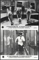 1965 ,,Fantomas visszatér" című francia-olasz film jelenetei és szereplői (köztük Louis Funes),...