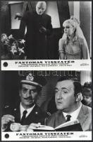 1965 ,,Fantomas visszatér" című francia-olasz film jelenetei és szereplői (köztük Louis Funes),...