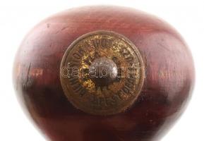 cca 1930 Rózsadombi Tenisz Club gumibélyegzője Bienenstock Lipót kis réztáblával jelzett terméke. d:...