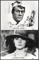 1966 ,,Hamis pénz" című francia-olasz-spanyol" film jelenetei és szereplői, 13 db vintage ...