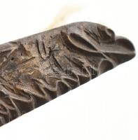 Ehrenreich Sámuel (1860-1944) borsodcsabai, majd szilágysomlyói főrabbi bronz pecsétnyomója. fa nyél...