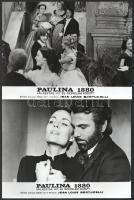 cca 1976 ,,Paulina 1880 című francia-NSZK film jelenetei és szereplői, 11 db vintage produkciós filmfotó, ezüstzselatinos fotópapíron, 18x24 cm