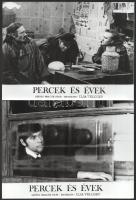 cca 1970-es évekből a ,,Percek és évek" című bolgár film jelenetei és szereplői, 17 db vintage ...