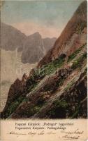 1907 Fogarasi-havasok (Fogarasi Kárpátok), Fogarascher Karpathen, Muntii Fagarasului; Podragul hegyoldalai / Podraguhänge / mountain (EB)