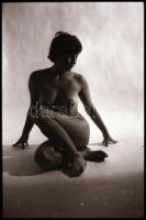 cca 1979 előtt, különböző időpontokban, több fotómodellről készült akt felvételek, 13 db vintage NEG...