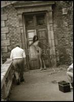 cca 1979 előtt, különböző időpontokban, több fotómodellről készült akt felvételek, 13 db vintage NEG...