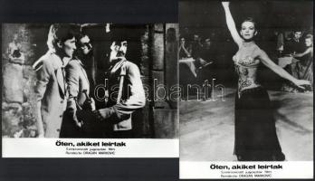 1974 ,,Öten, akiket leírtak" című jugoszláv film jelenetei és szereplői, 11 db vintage produkci...