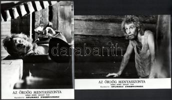 1979 ,,Az ördög menyasszonya" című szovjet film jelenetei és szereplői, 9 db vintage produkciós...