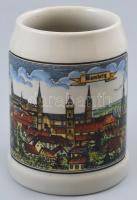 Schedel Bavaria porcelán söröskorsó, jelzett, kopásnyomokkal, m:13cm