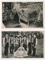 Kalocsa - 8 db főleg RÉGI képeslap: magyar folklór, népviselet / 8 mainly pre-1945 postcards: Hungar...